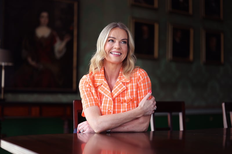 Claire Byrne at The Shelbourne Hotel, Dublin. Photograph: Dara Mac Dónaill 