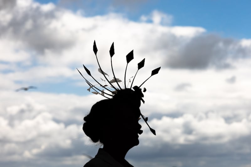 Stylish hats and fascinators were out in force on Ladies Day at Ballybrit, Co Galway. Photograph: Morgan Treacy/INPHO