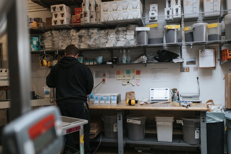 Inside the roasting part of the business. PICTURE: SAMANTHA BRANCATO