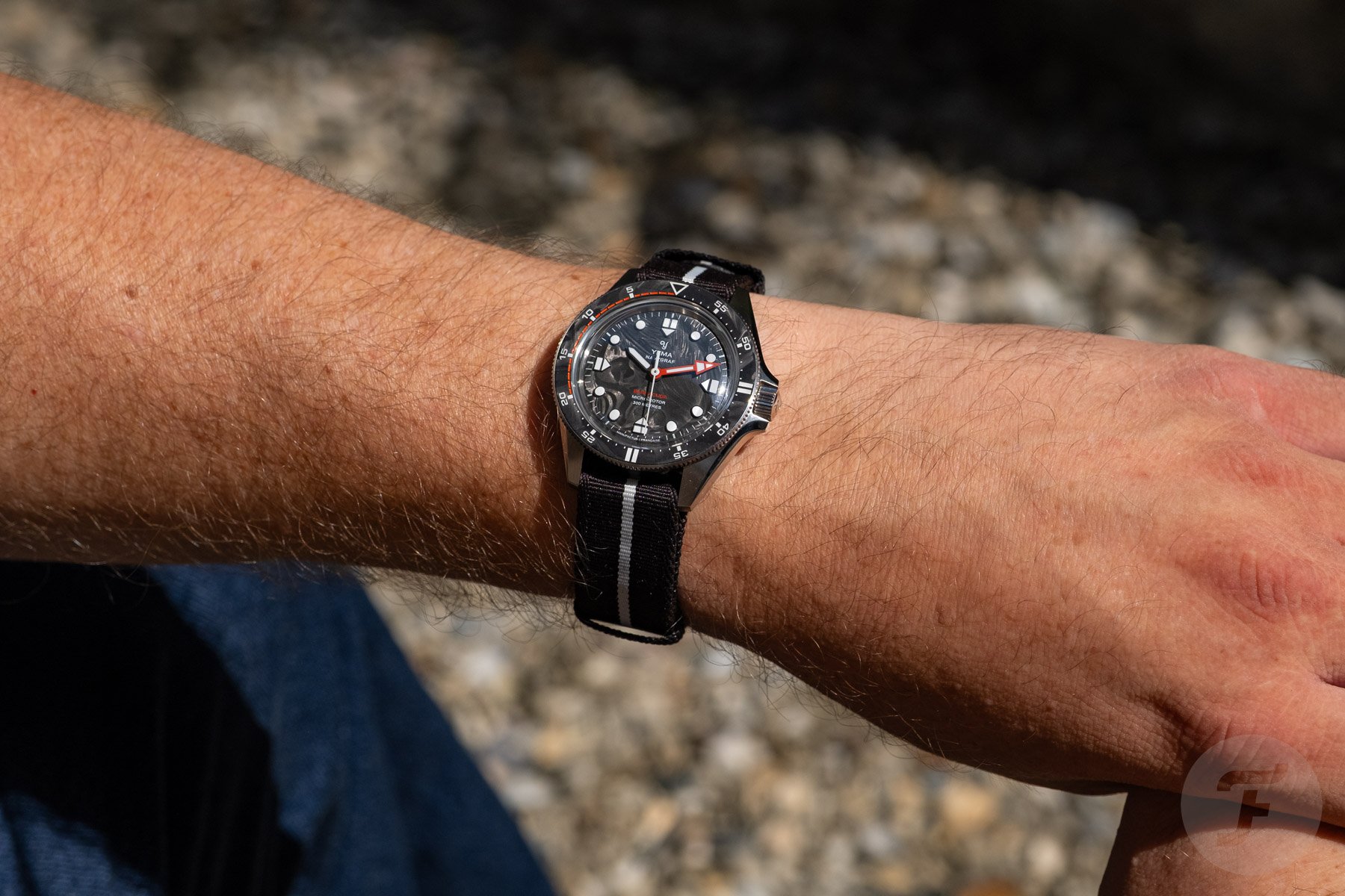 Yema Navygraf Barracuda CMM.20 Limited Edition wrist shot