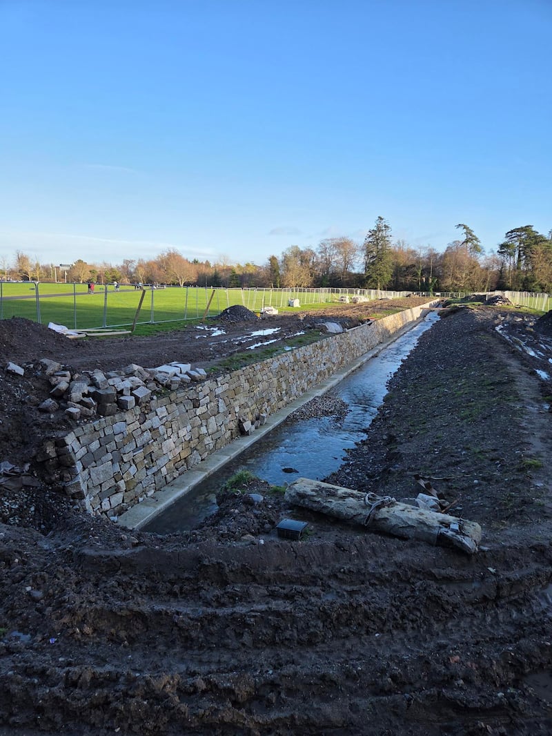 Marlay Park's ha-ha wall. Photograph: Joe Humphreys