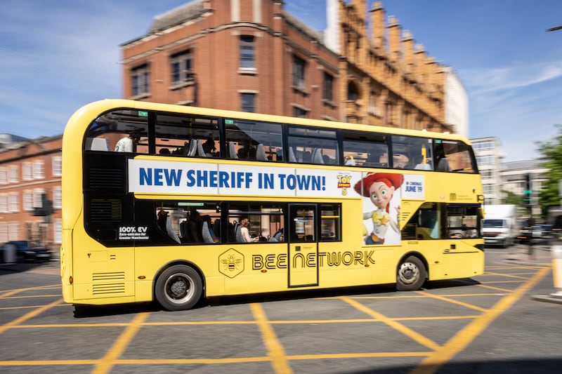 Public transport is a key Andy Burnham pitch. Photograph: James Speakman/PA Wire