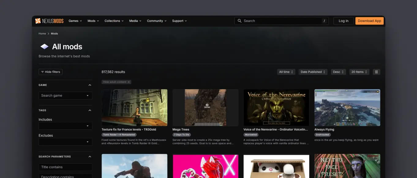 Nexus Mods Plans To Simplify Game Modding: "Spotify-Easy" and "GitHub Powerful"