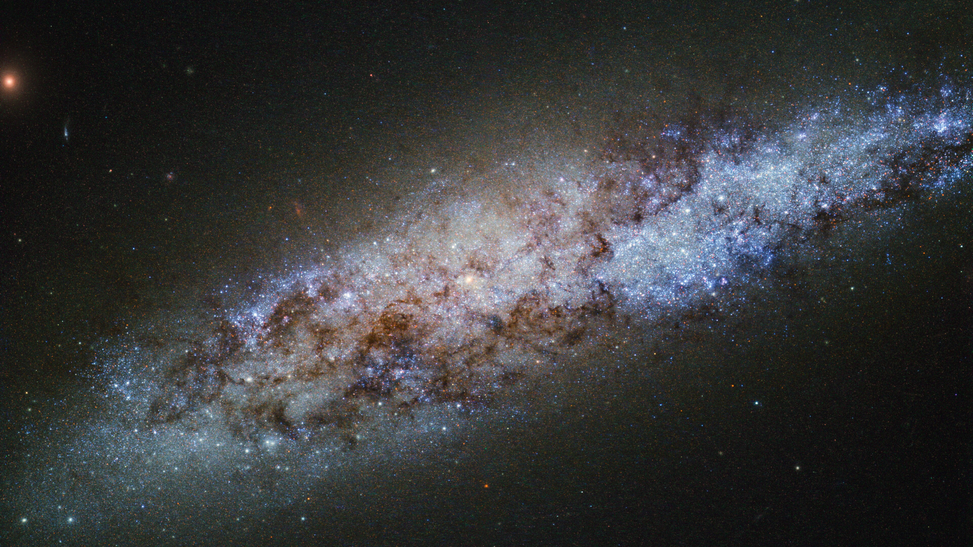 The dwarf spiral galaxy known as NGC 4605, located around 16 million light-years away in the constellation of Ursa Major.