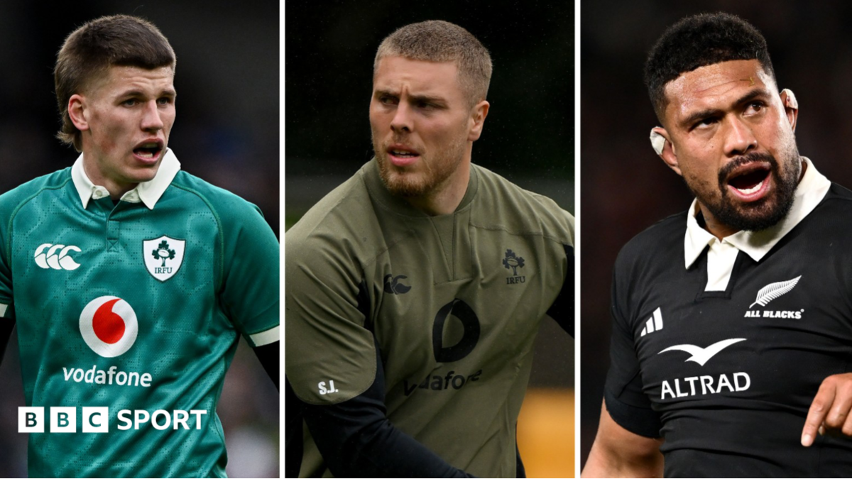 Sam Prendergast, Sean Jansen and Ardie Savea