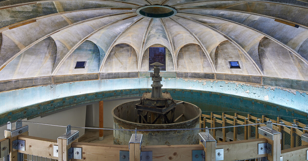 an unused wastewater facility turns into a public cultural hub in korea