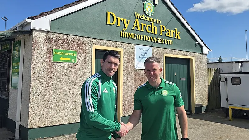 Bonagee United unveil new signing Gary Merritt