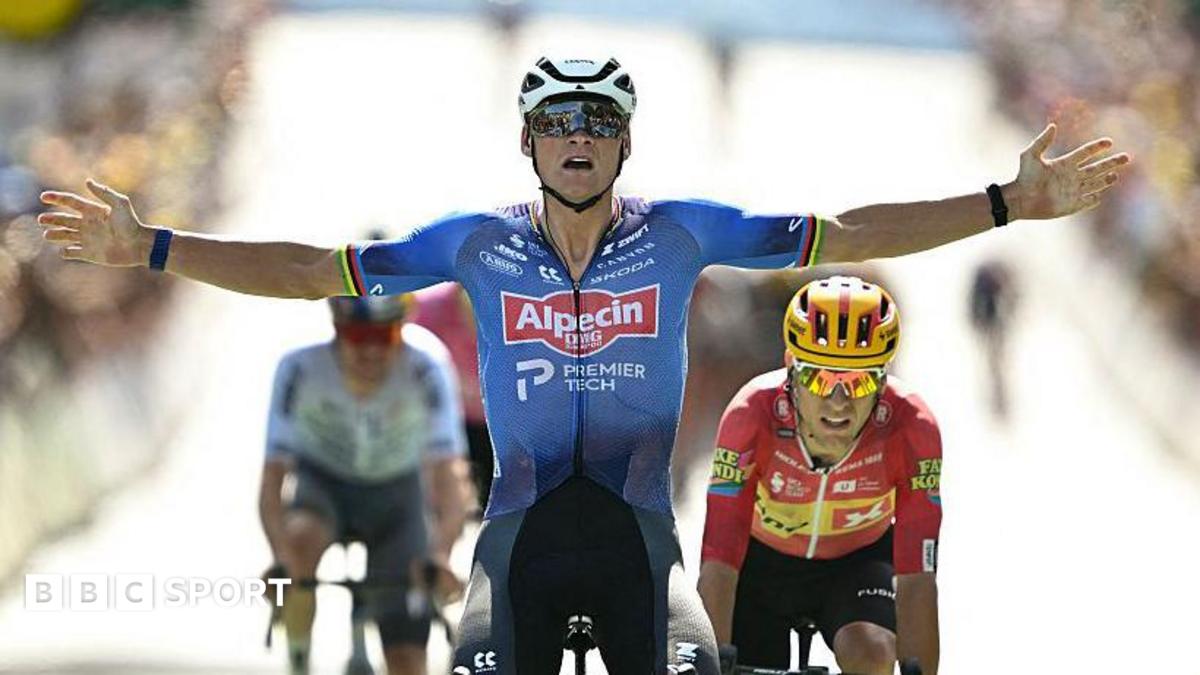 Mathieu van der Poel celebrates