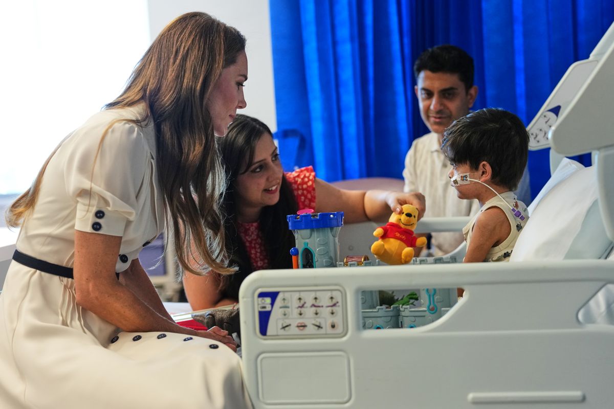 Princess Kate shared that Prince George, Princess Charlotte and Prince Louis all love the animated film Shrek.