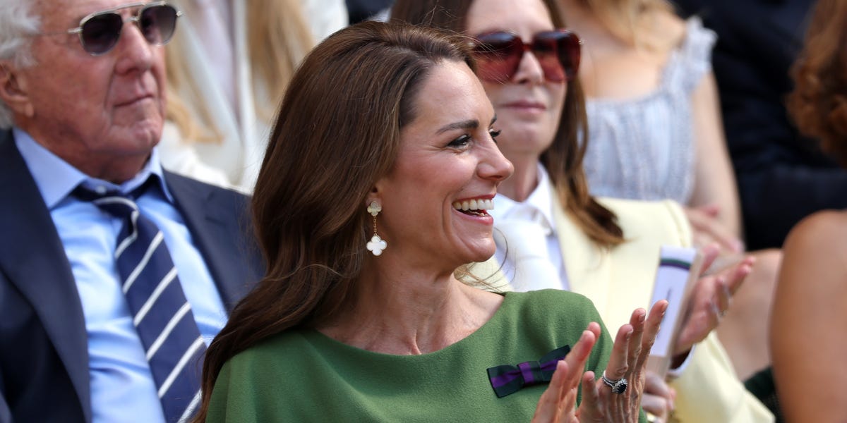 Kate Middleton Rewears Her Favorite Van Cleef Earrings to Wimbledon