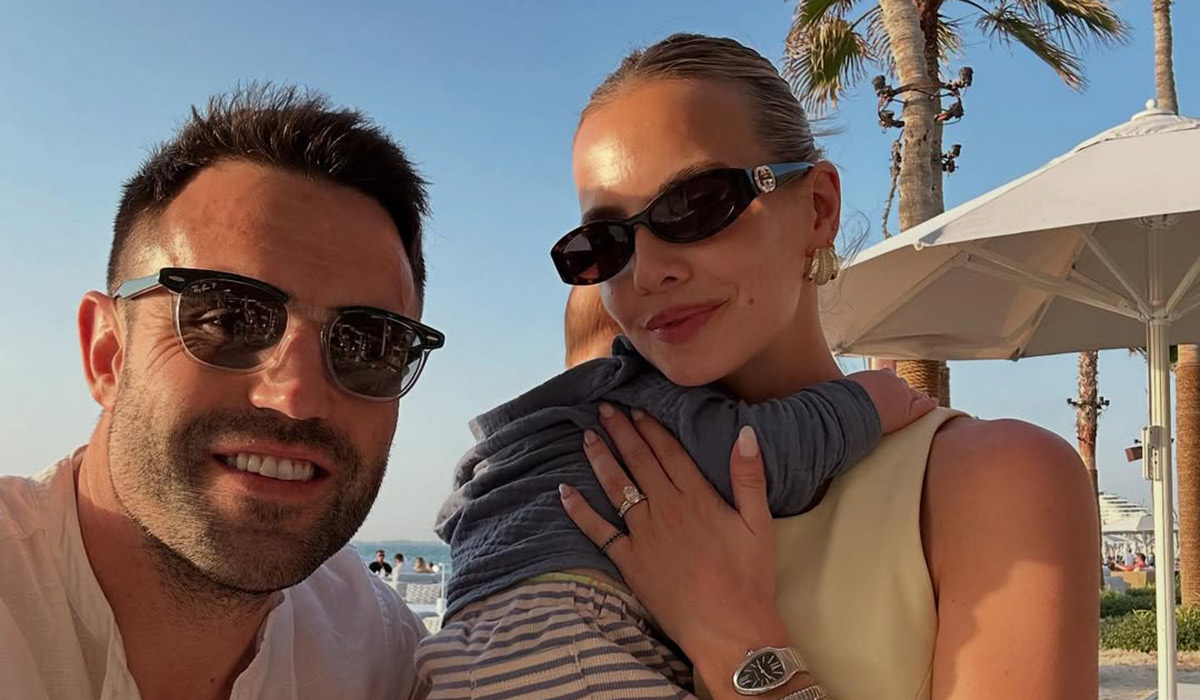 Conor Murray and Joanna Cooper with their son. Pic: Conor Murray / Instagram