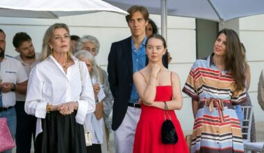 Caroline of Monaco and her daughters stun in elegant summer dresses