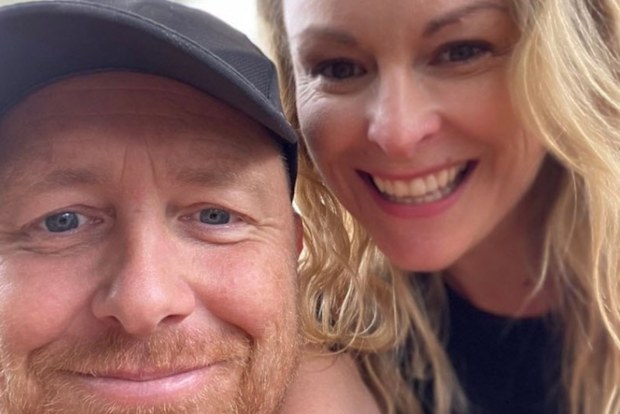 Mel Schilling with husband Gareth.
