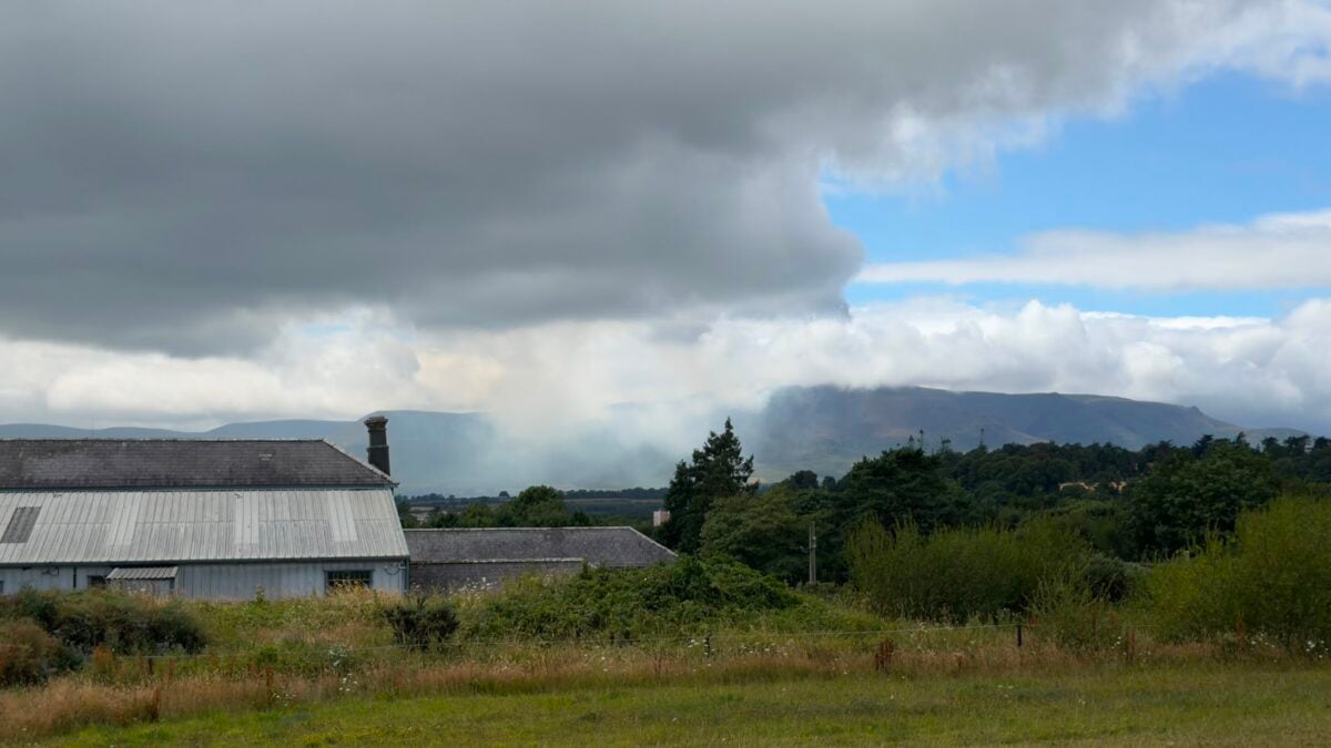Emergency services responding to reports of fire in the Comeragh Mountains