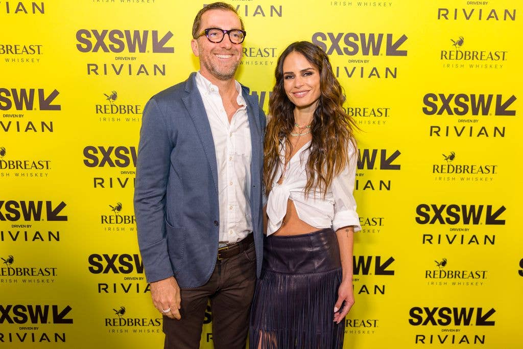 Mason Morfit and Jordana Brewster at "The Pirate King" Premiere during the SXSW Conference & Festivals held at the State Theatre on March 16, 2026 in Austin, Texas