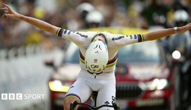 Tadej Pogacar wins stage six of the Tour de France