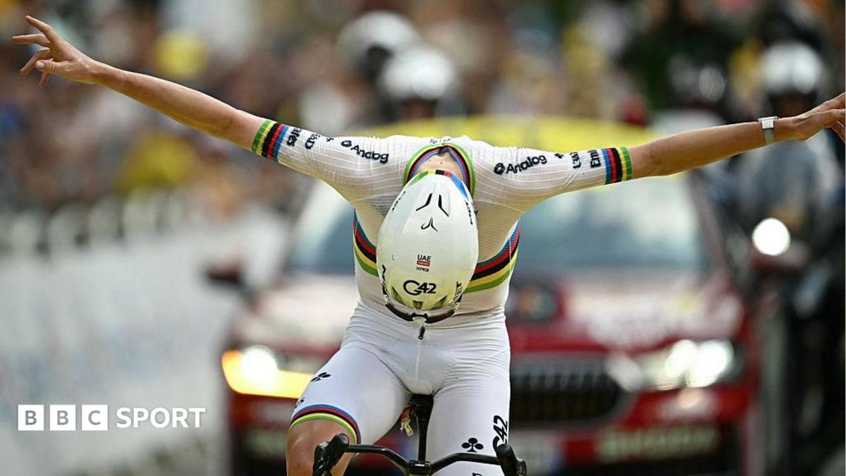 Tadej Pogacar wins stage six of the Tour de France