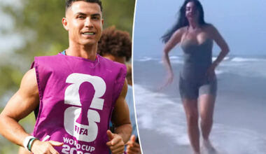 Cristiano Ronaldo’s fiancée Georgina Rodríguez turns heads with beach dance before Portugal World Cup 2026 game