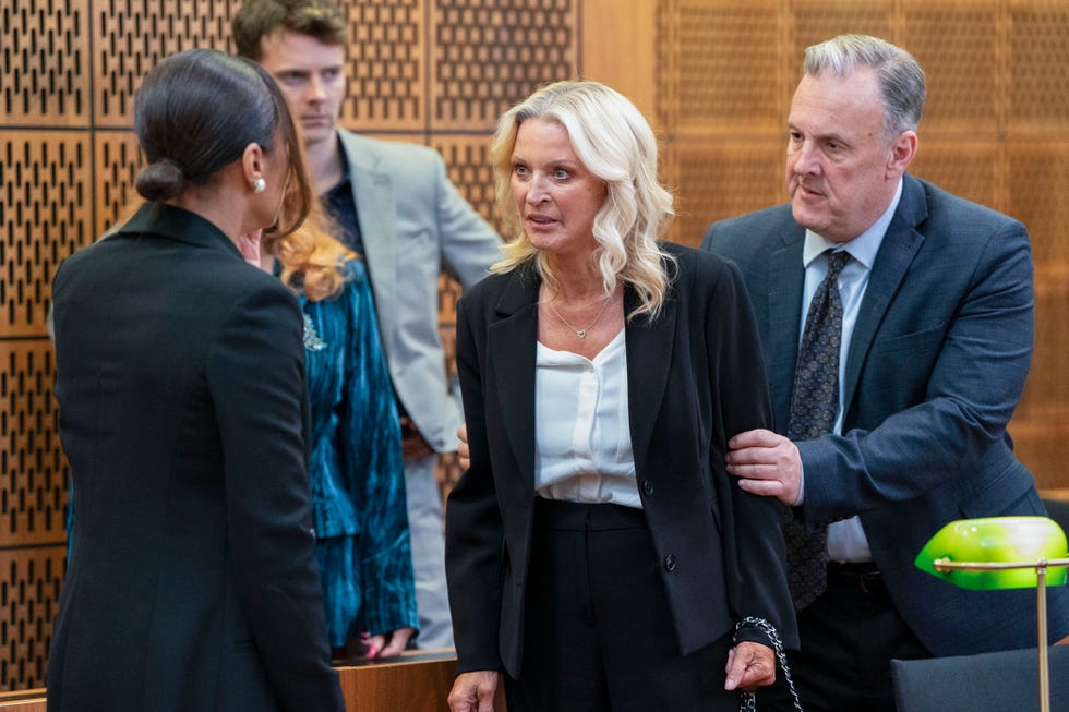EMBARGOED 27.07.26 20:01 Chelsea Fox Elaine, Knight Ross, Kathy Beale, Harvey Monroe, EastEnders chelsea fox elaine, knight ross, kathy beale, harvey monroe, eastenders