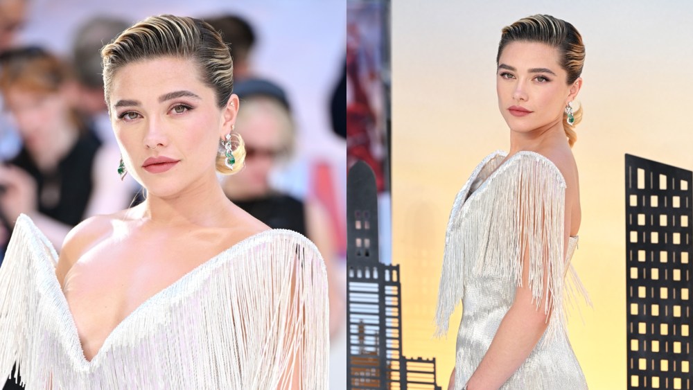 Florence Pugh wears Tamara Ralph at the "Spider-Man: Brand New Day" premiere on July 29 in London.