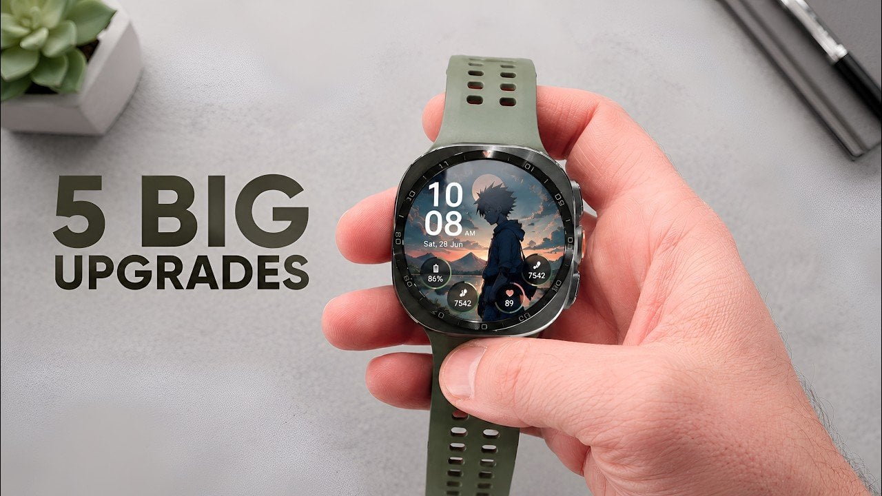 Galaxy Watch Ultra 2 displayed on a wrist showing the time and date