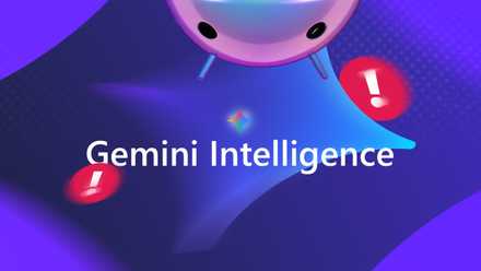 Android's the Bot and Gemini Intelligence logo