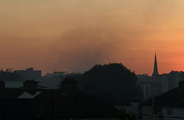 Smoke seen over Dublin 8 last night came from grass fire near Memorial Gardens