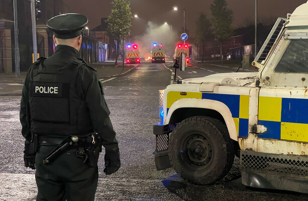 Police cars damaged as up to 100 young people throw masonry at officers and set bins alight - The Journal