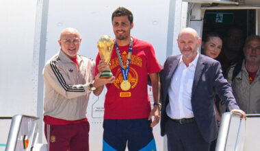 Spain’s World Cup champions return home ahead of open-top bus parade through Madrid