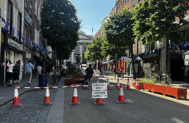 'Obstacle course' removed from Dublin streets after attempt to slow down bikes and scooters
