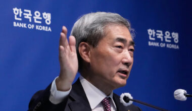 South Korea's central bank hikes rate for 1st time since 2023 to curb inflation, debt