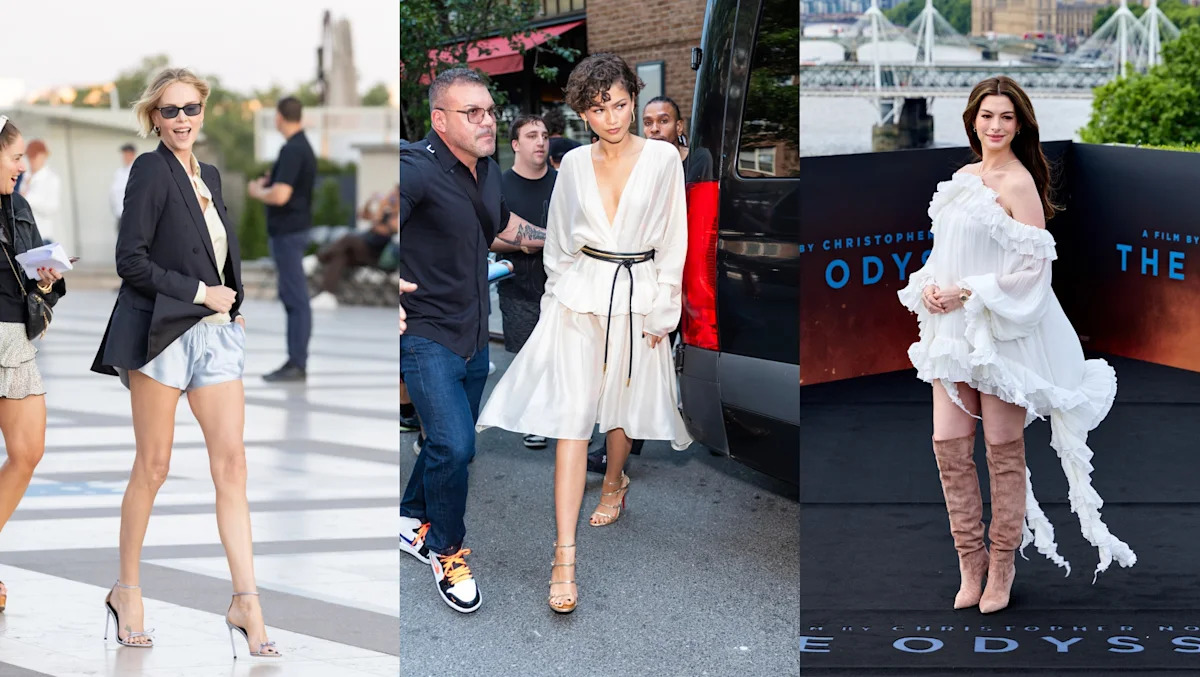 Standout Shoe Looks From ‘The Odyssey’ Press Tour: Zendaya’s Louboutins, Anne Hathaway’s Thigh-high boots and More