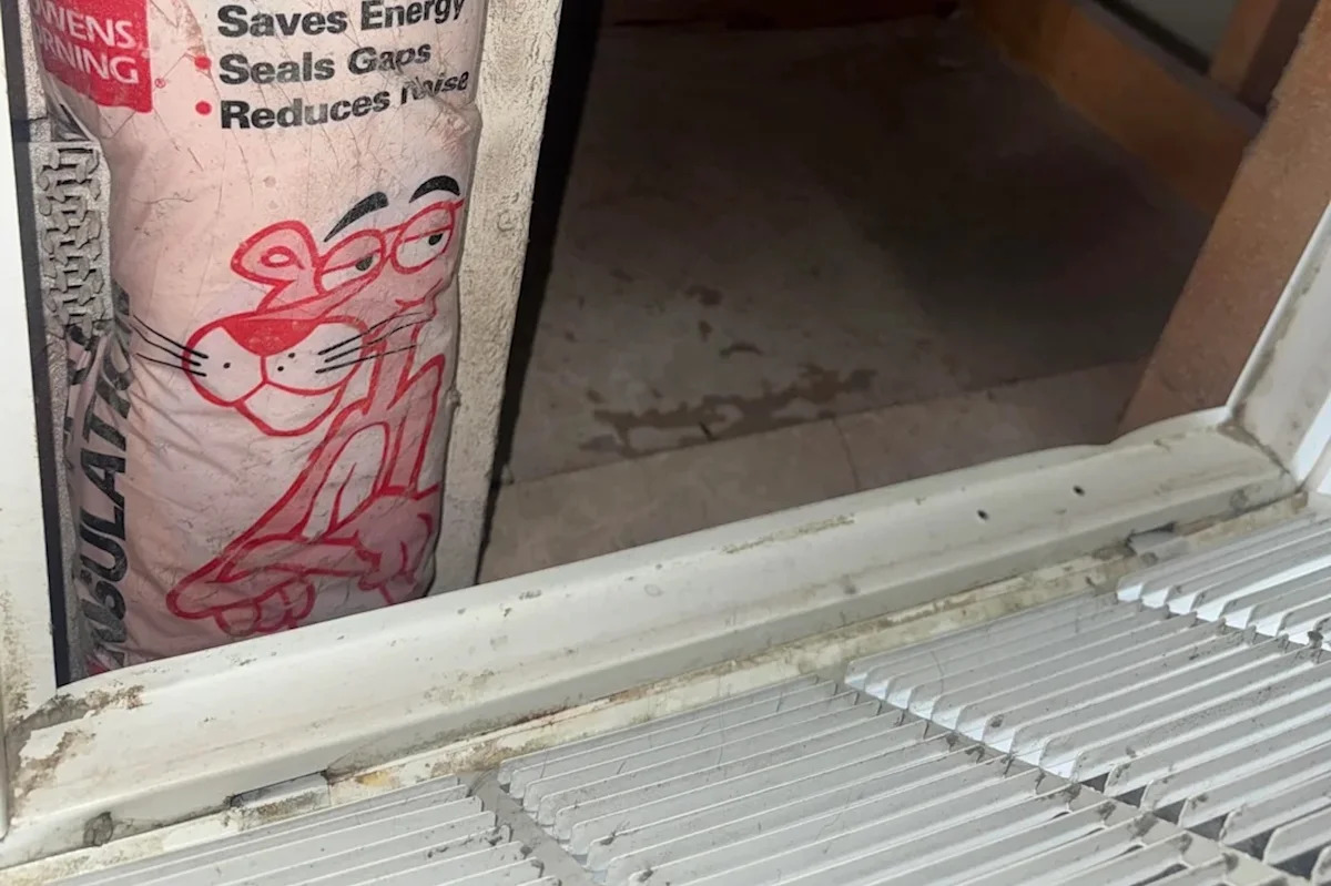 Renter finds dust, insulation, and screws under furnace as allergies flare in new apartment