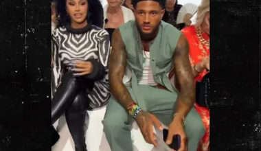 Nigerian Soccer Star Maduka Okoye Helps Cardi B At Paris Fashion Week