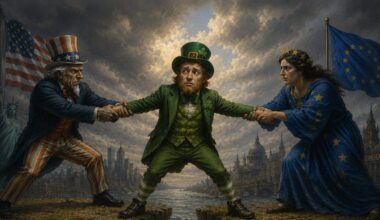 Ireland is caught between America and Europe