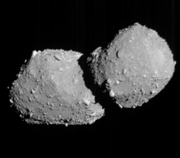 This image of the near-Earth asteroid Torifune was captured with the ONC-T instrument aboard JAXA’s Hayabusa-2 spacecraft on July 5, 2026. Image credit: JAXA / University of Tokyo / Chiba Institute of Technology / Institute of Science Tokyo / AIST / Paris Observatory / IAC.