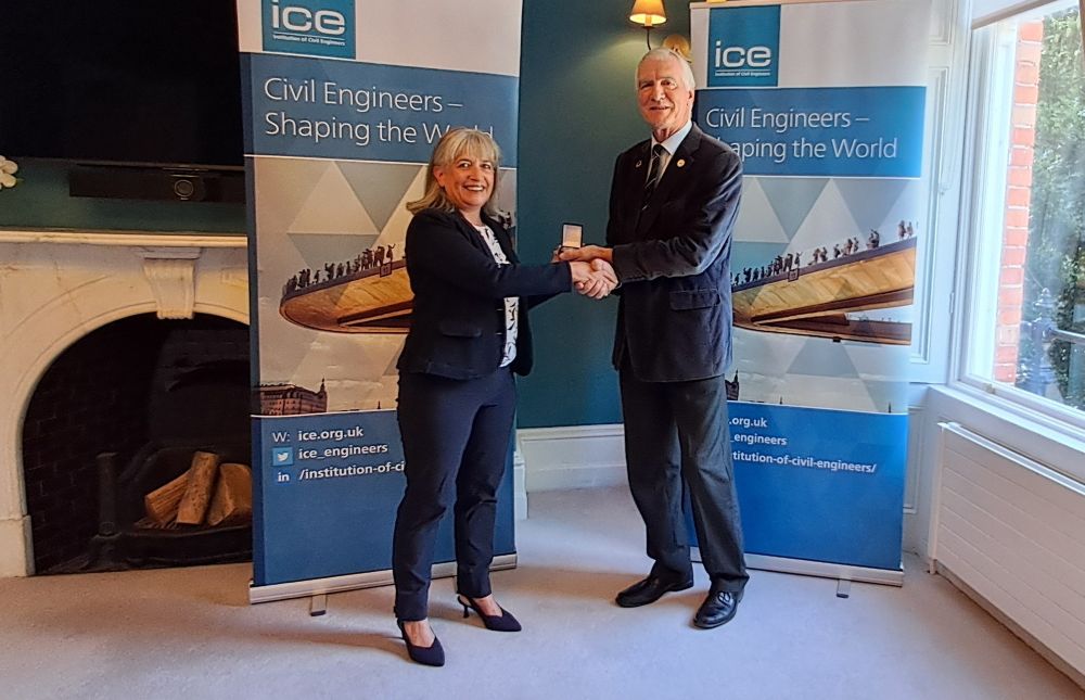 Anne Marie Conibear receives ICE award 'Outstanding Civil Engineer'