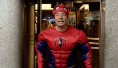 Jimmy Fallon Gets 52 Spideys in Times Square to Re-Create Meme