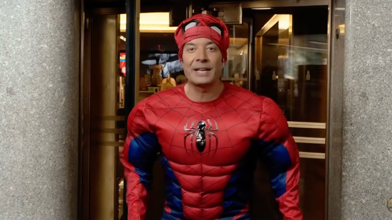 Jimmy Fallon Gets 52 Spideys in Times Square to Re-Create Meme