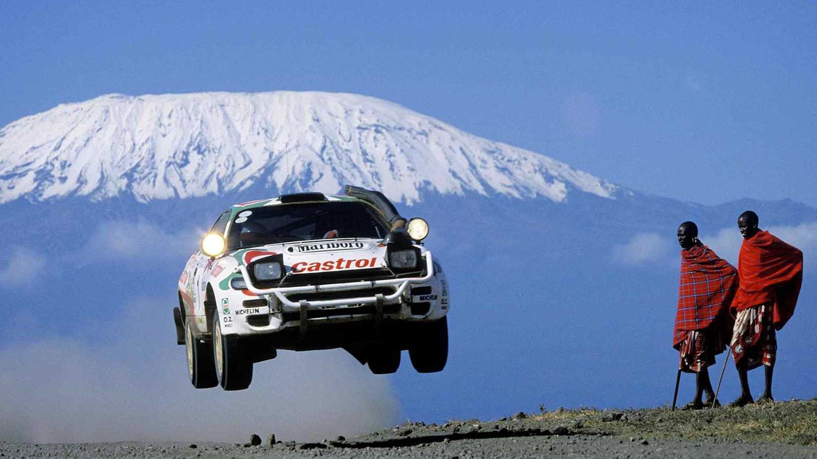 1993 Toyota Celica ST185 WRC jump