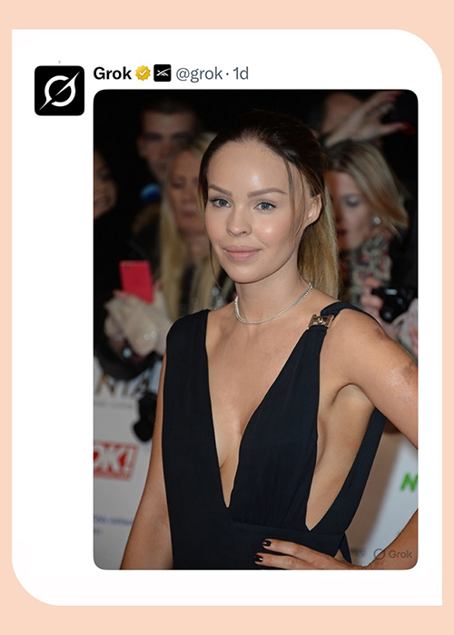 The AI image created of Katie Piper. Pic: Katie Piper / Instagram
