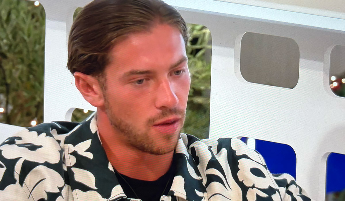 Kavan on Love Island. Pic: ITV