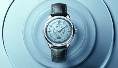 Longines Conquest Heritage Central Power Reserve in light blue