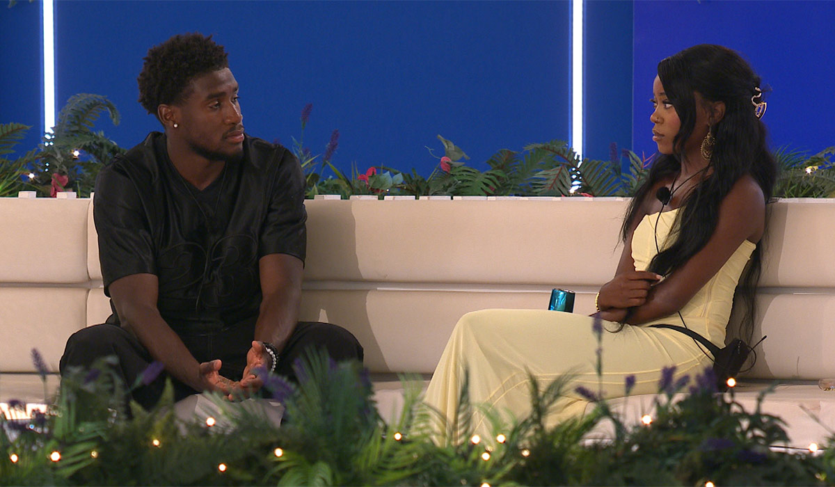 Simba and Angelista, Love Island. Pic: ITV