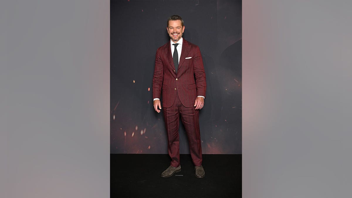 Matt Damon at the Paris premiere of 'The Odyssey'