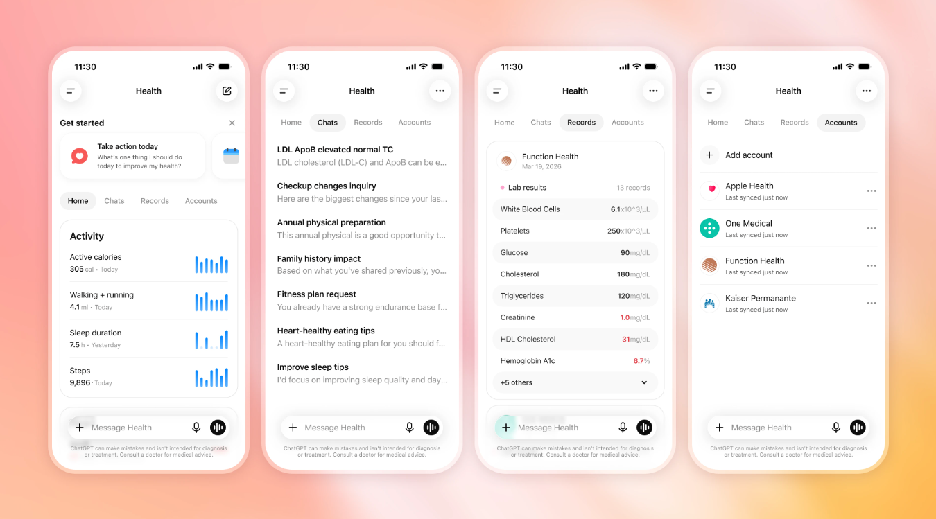 OpenAI connects medical records to ChatGPT Health