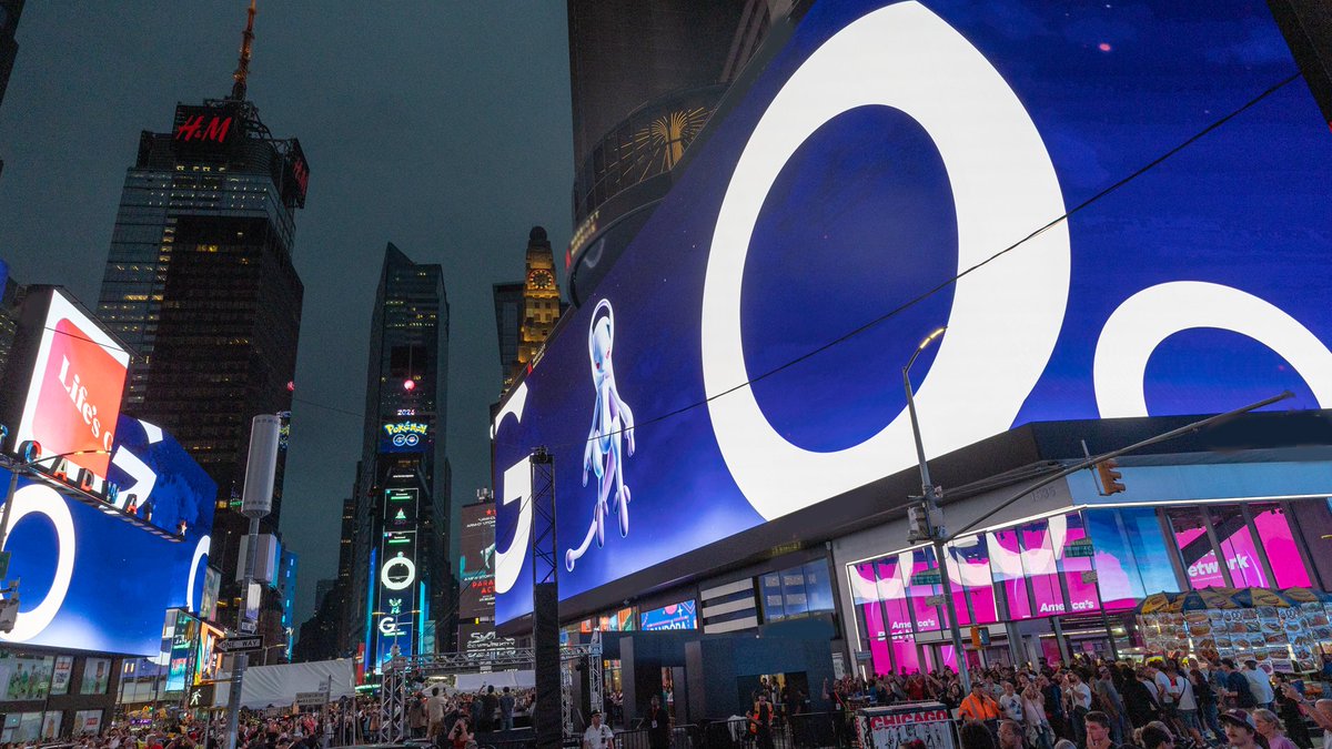 Pokemon GO 10th anniversary event featured 1,500-person Mega Mewtwo Y raid in Times Square