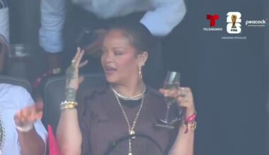 Rihanna went viral doing the Macarena at the World Cup