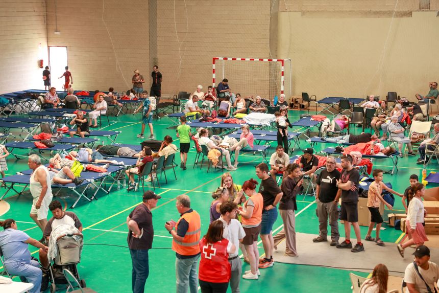 Wildfires forced the evacuation of 10,000 locals in an area about 47 miles west of Madrid.