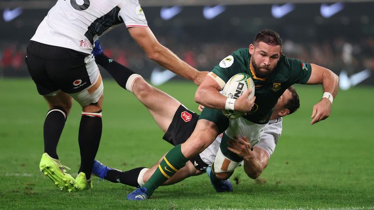 Scrum-half Cobus Reinach sniped over for South Africa's second